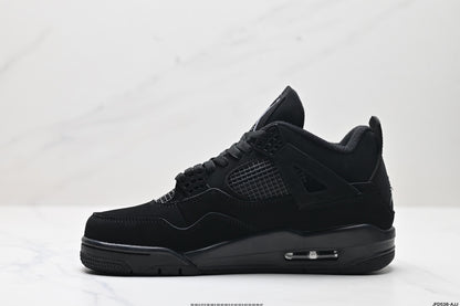 Nike Air Jordan 4 Retro Mid-Top Sneakers – All Black