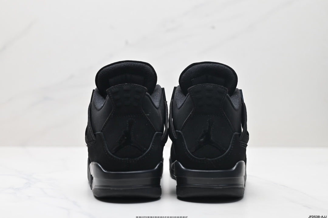 Nike Air Jordan 4 Retro Mid-Top Sneakers – All Black