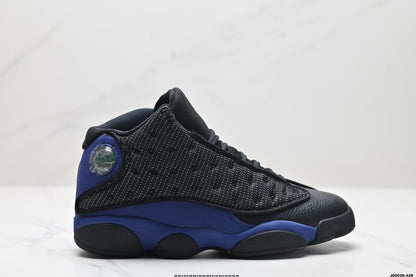 Nike Air Jordan 13 Retro Mid-Top Sneakers – Black & Blue