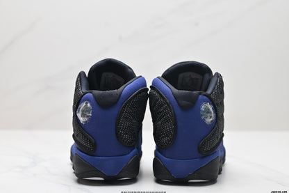 Nike Air Jordan 13 Retro Mid-Top Sneakers – Black & Blue