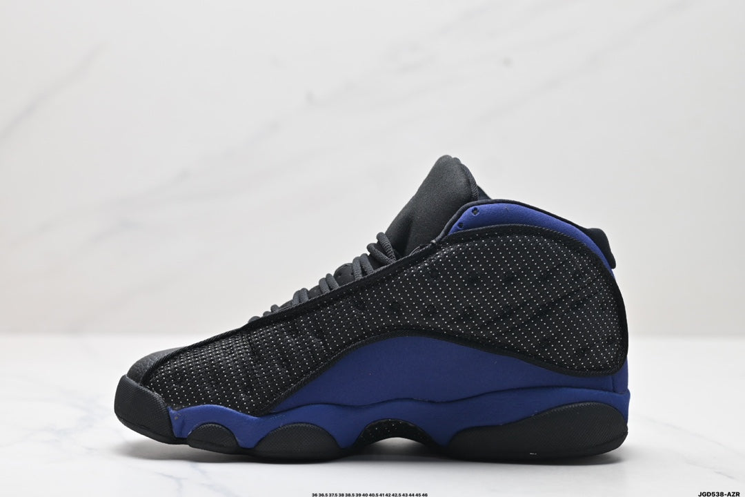 Nike Air Jordan 13 Retro Mid-Top Sneakers – Black & Blue
