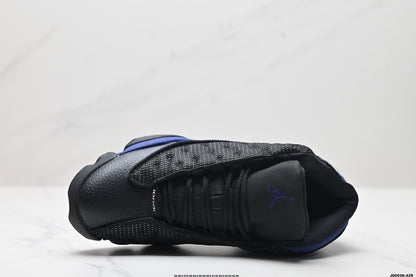 Nike Air Jordan 13 Retro Mid-Top Sneakers – Black & Blue