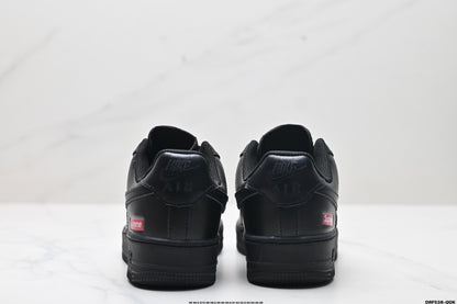 Nike Air Force 1 ’07 Low Sneakers – Black with Red Logo